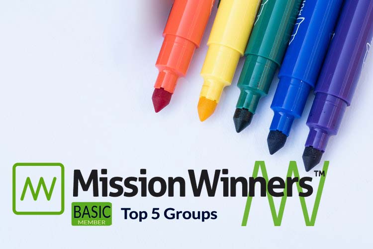 Top 5 Groups - June 11 2018 - BASIC Members - Mission Winners