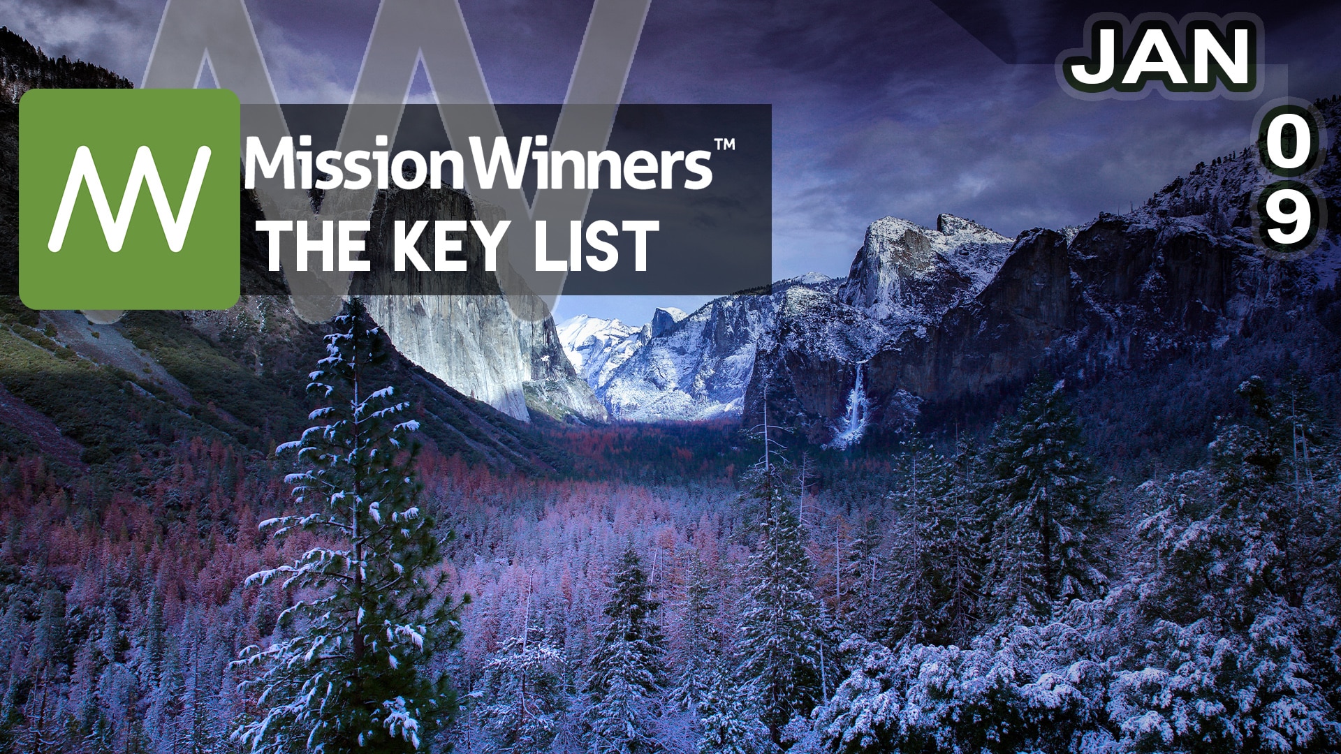 Key List™ Tuesday Jan 09 2024 - Mission Winners