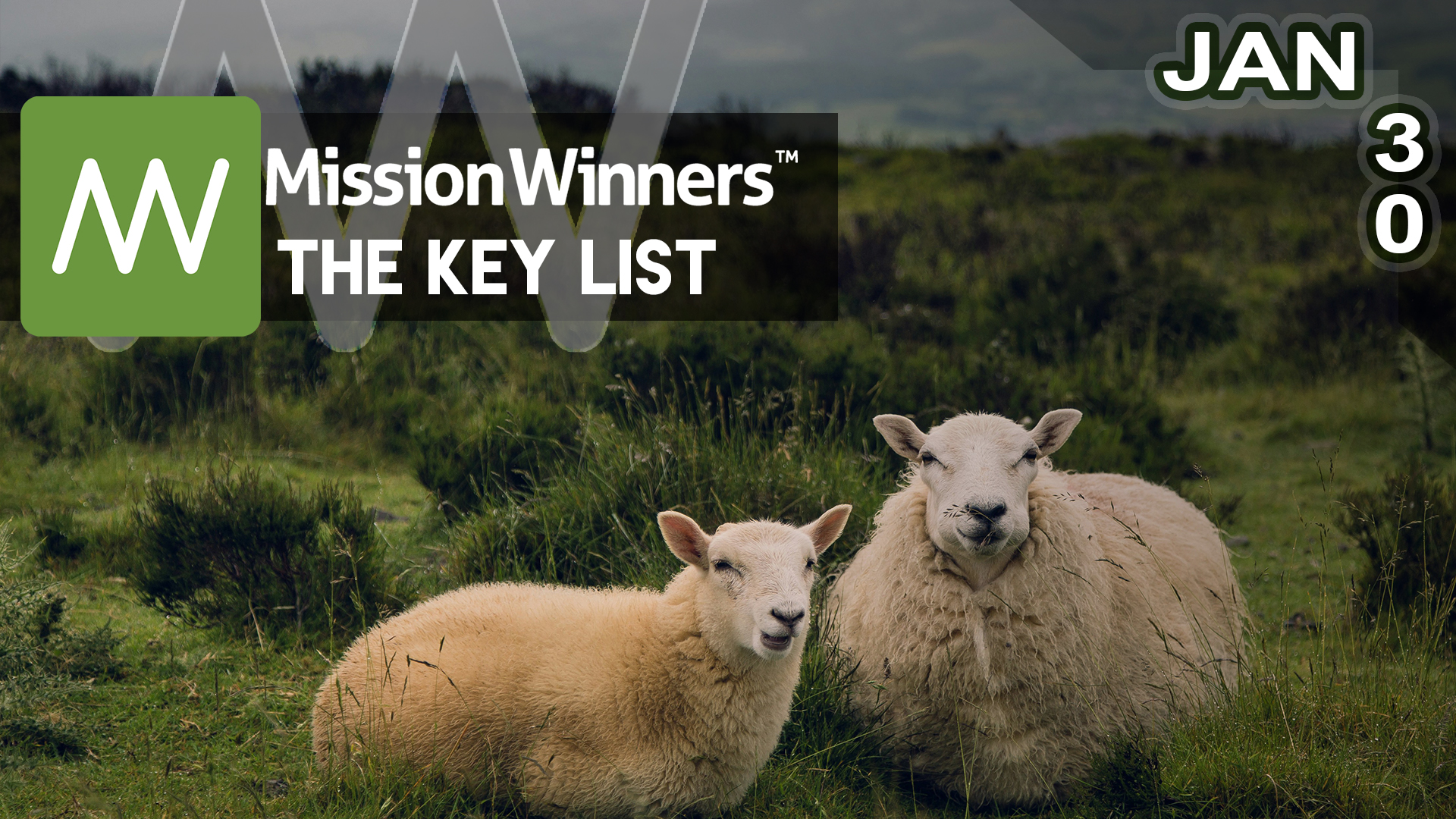 Key List Tuesday Jan 30 2024 Mission Winners   2024.01.30 KL 