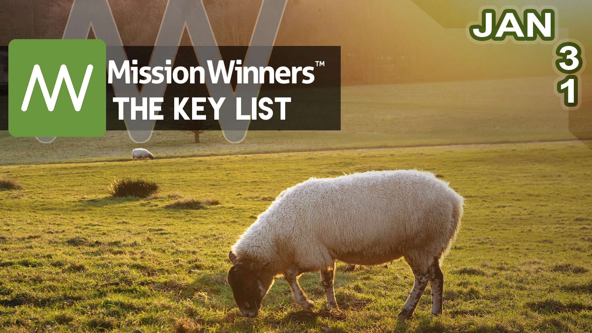 Key List™ Wednesday Jan 31 2024 Mission Winners