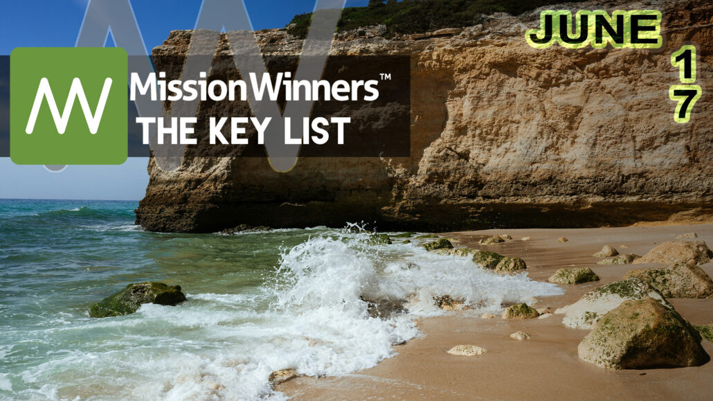 Key List™ Monday Jun 17 2024 - Mission Winners