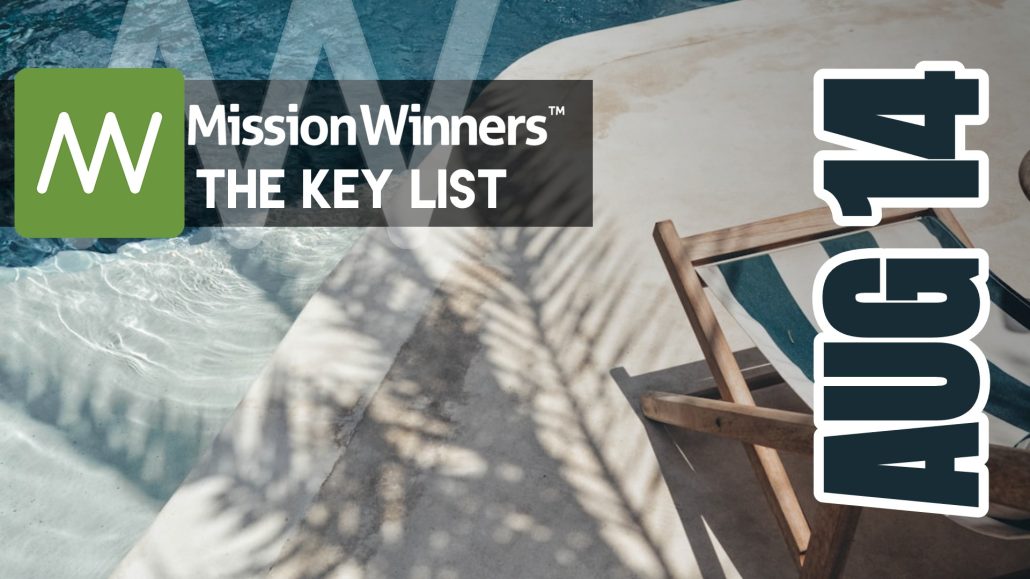 Key List™ Friday Aug 14 2026