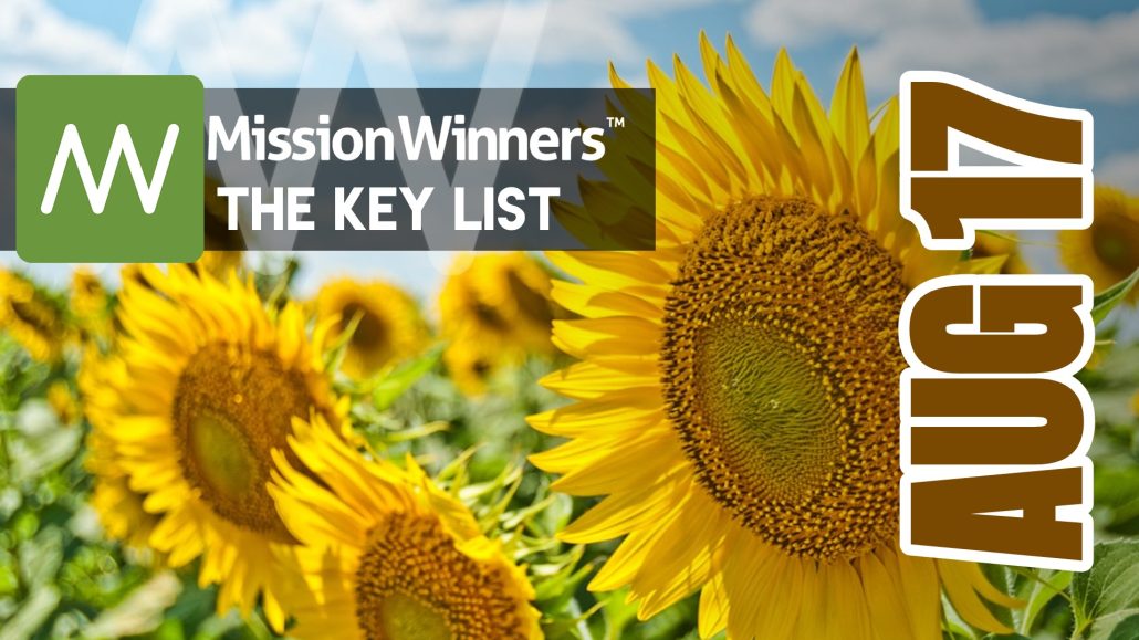 Key List™ Monday Aug 17 2026
