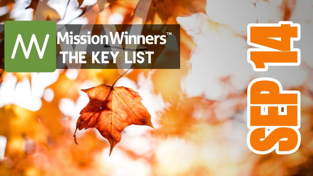 Key List™ Monday Sep 14 2026