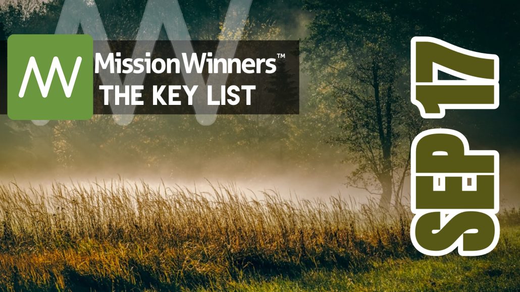 Key List™ Thursday Sep 17 2026