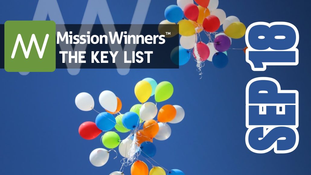 Key List™ Friday Sep 18 2026