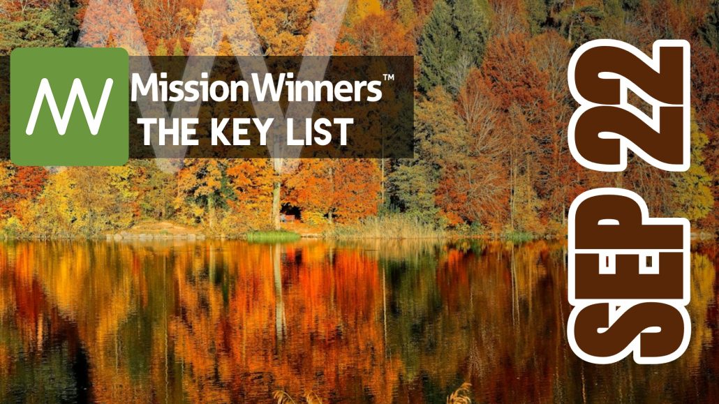 Key List™ Tuesday Sep 22 2026