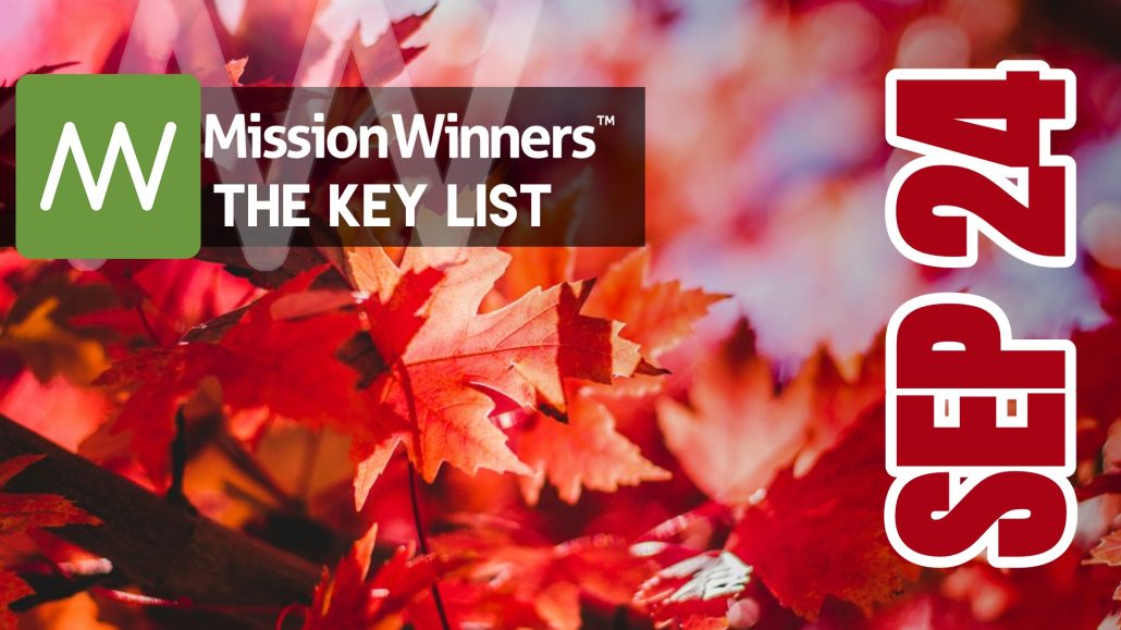 Key List™ Thursday Sep 24 2026